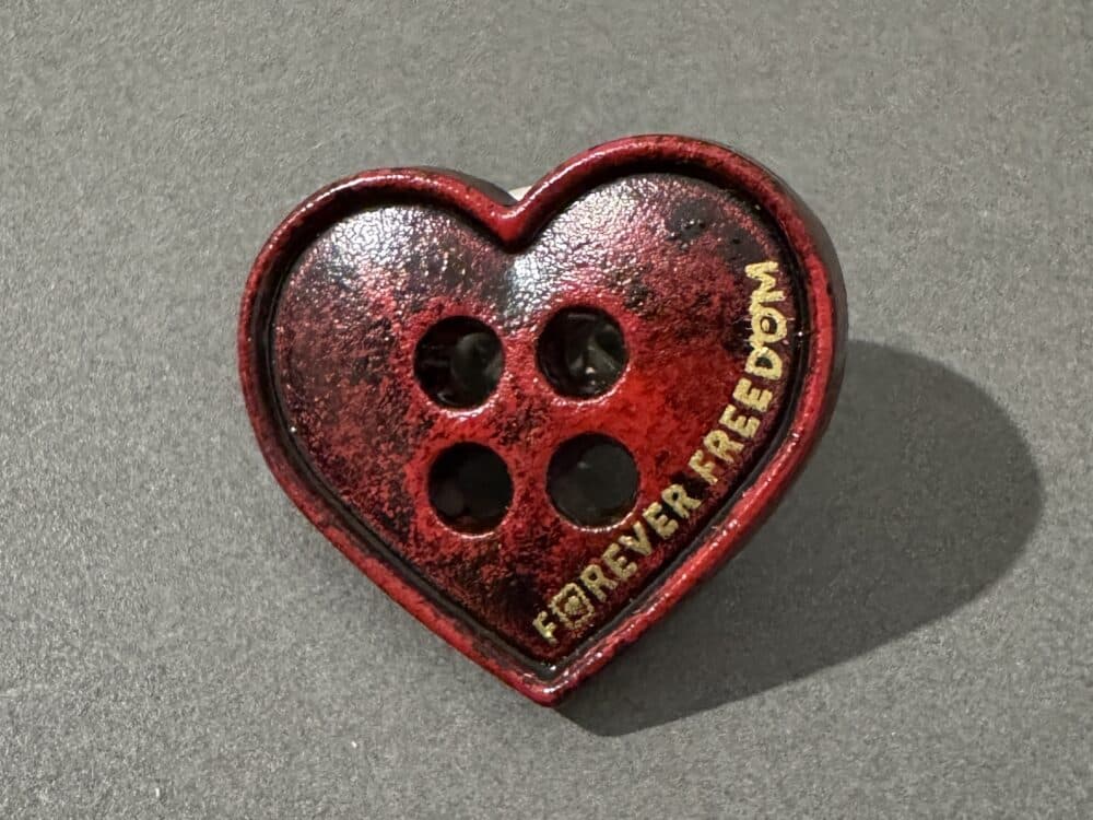 Button Heart Badge
